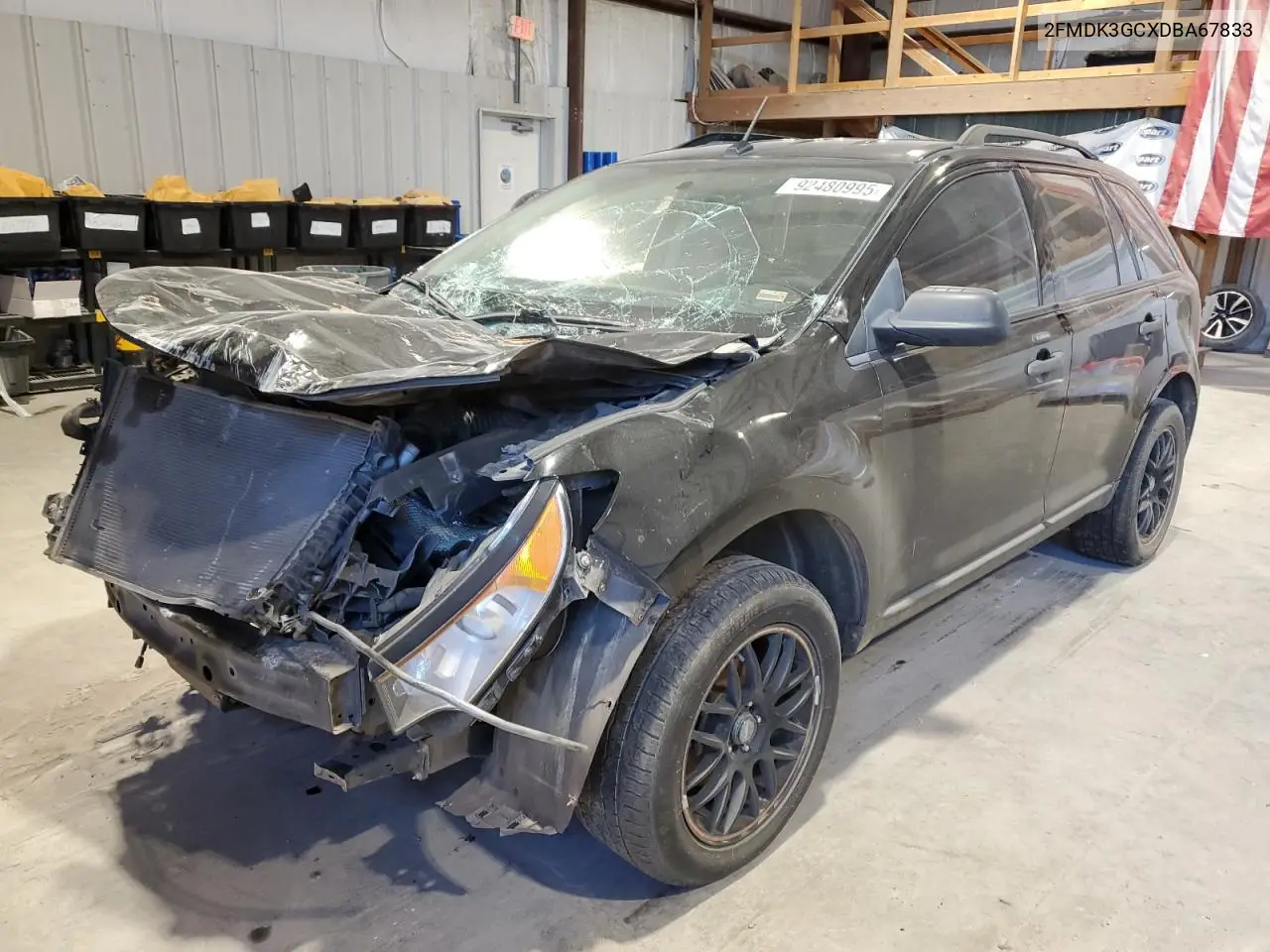 2FMDK3GCXDBA67833 2013 Ford Edge Se