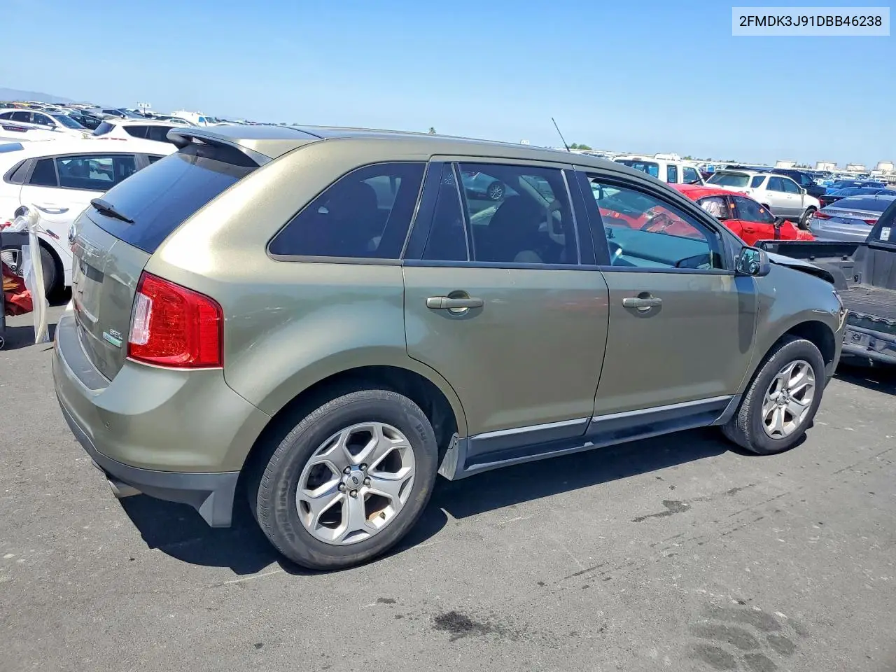 2013 Ford Edge Sel VIN: 2FMDK3J91DBB46238 Lot: 53432576