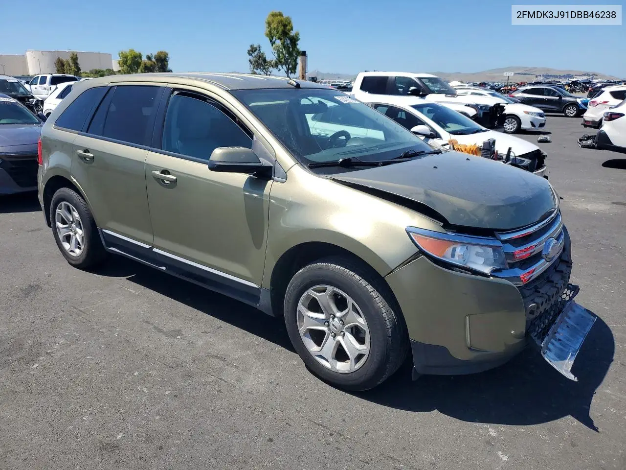 2013 Ford Edge Sel VIN: 2FMDK3J91DBB46238 Lot: 53432576