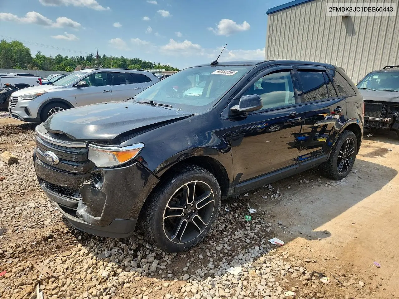 2013 Ford Edge Sel VIN: 2FMDK3JC1DBB60443 Lot: 60858356
