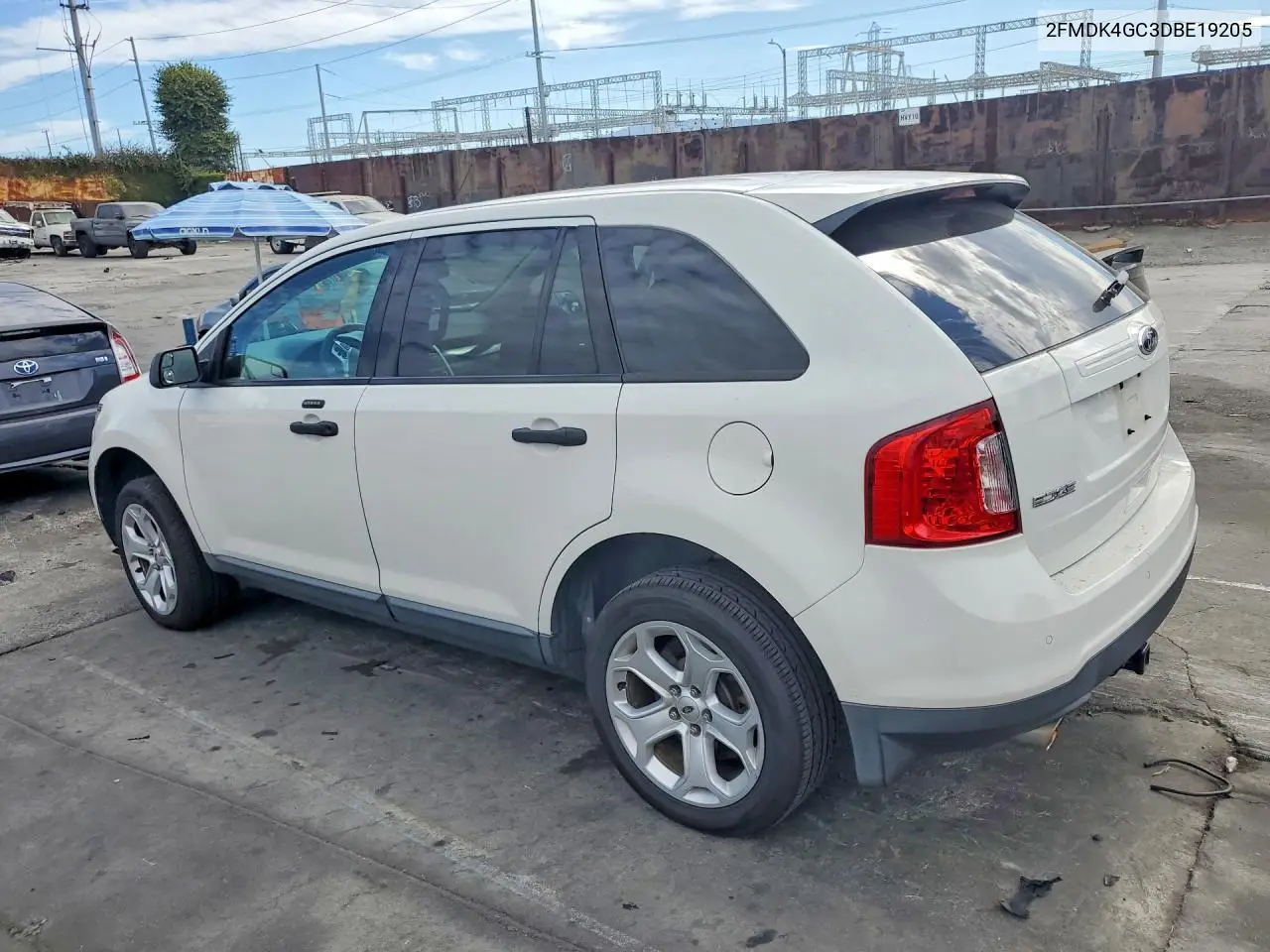 2013 Ford Edge Se VIN: 2FMDK4GC3DBE19205 Lot: 61275236
