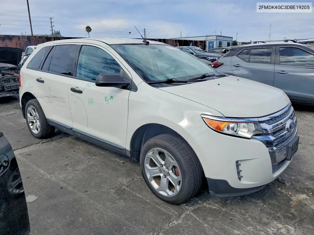 2013 Ford Edge Se VIN: 2FMDK4GC3DBE19205 Lot: 61275236