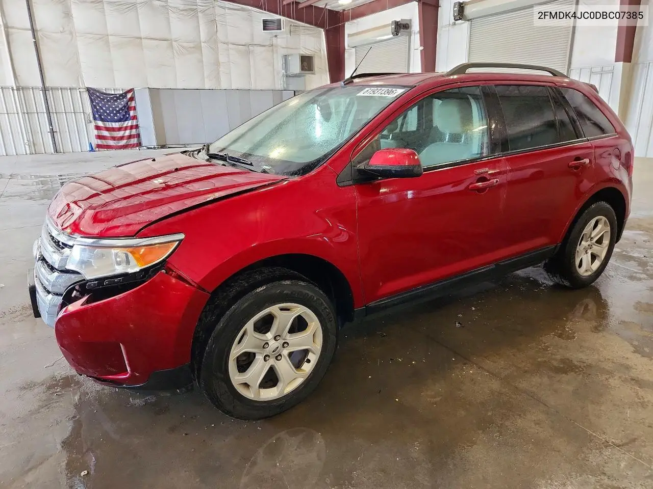 2013 Ford Edge Sel VIN: 2FMDK4JC0DBC07385 Lot: 61931396