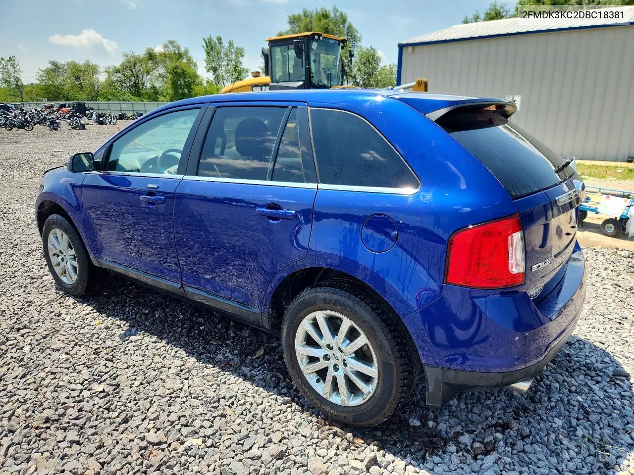 2013 Ford Edge Limited VIN: 2FMDK3KC2DBC18381 Lot: 62103616