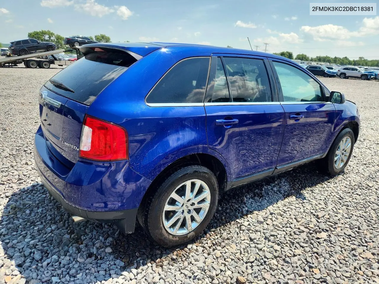 2013 Ford Edge Limited VIN: 2FMDK3KC2DBC18381 Lot: 62103616