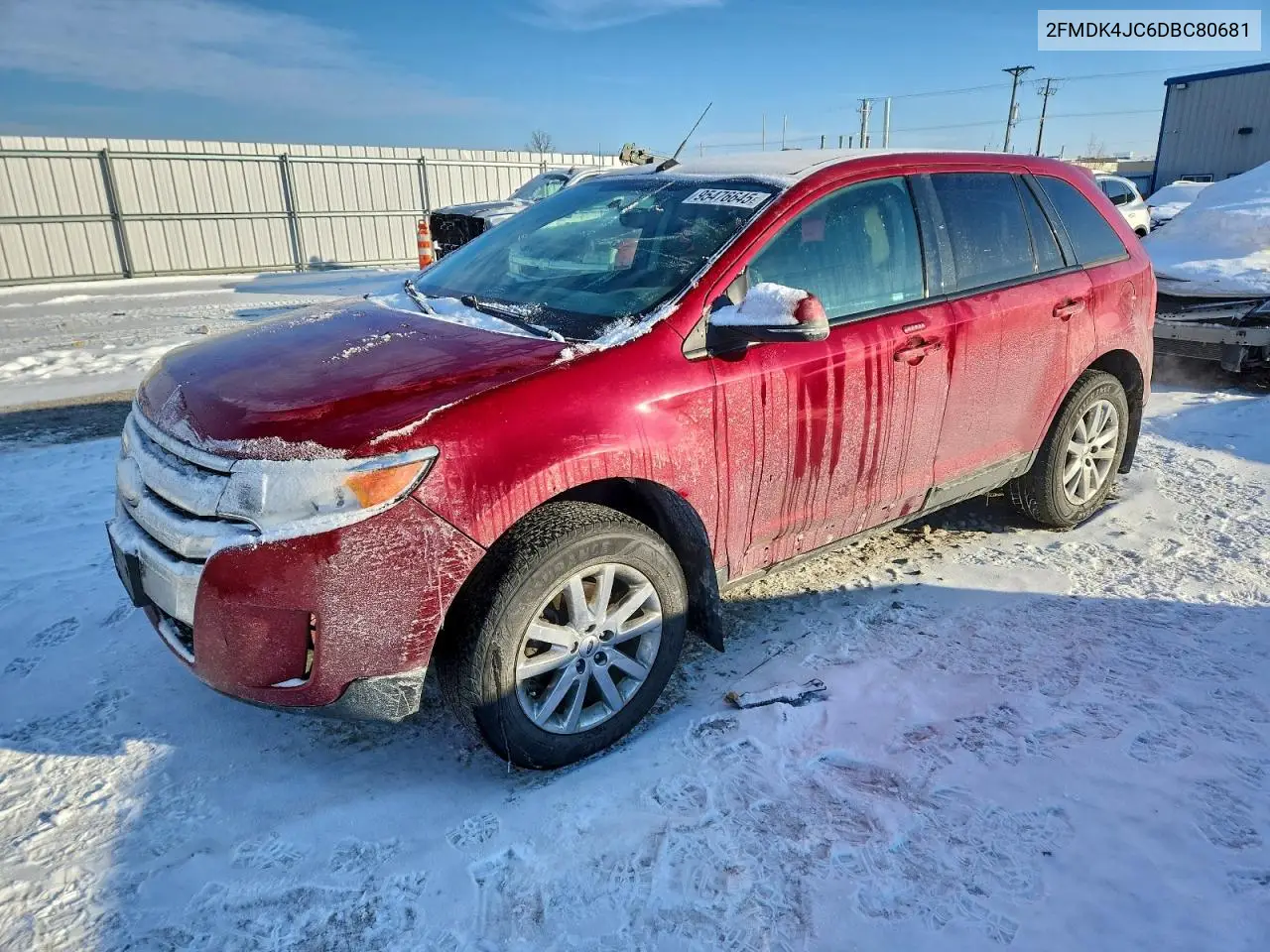 2FMDK4JC6DBC80681 2013 Ford Edge Sel