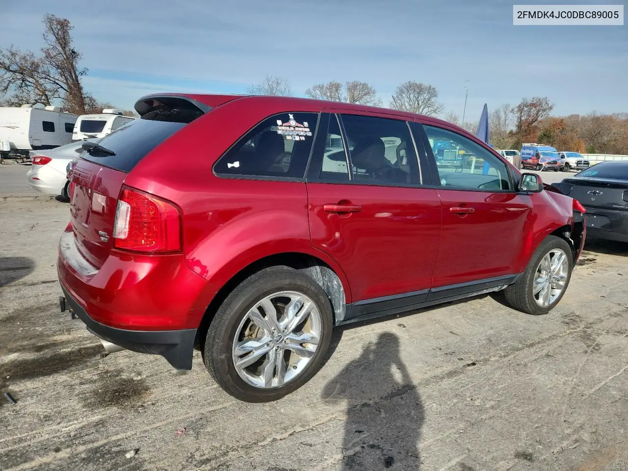 2FMDK4JC0DBC89005 2013 Ford Edge Sel