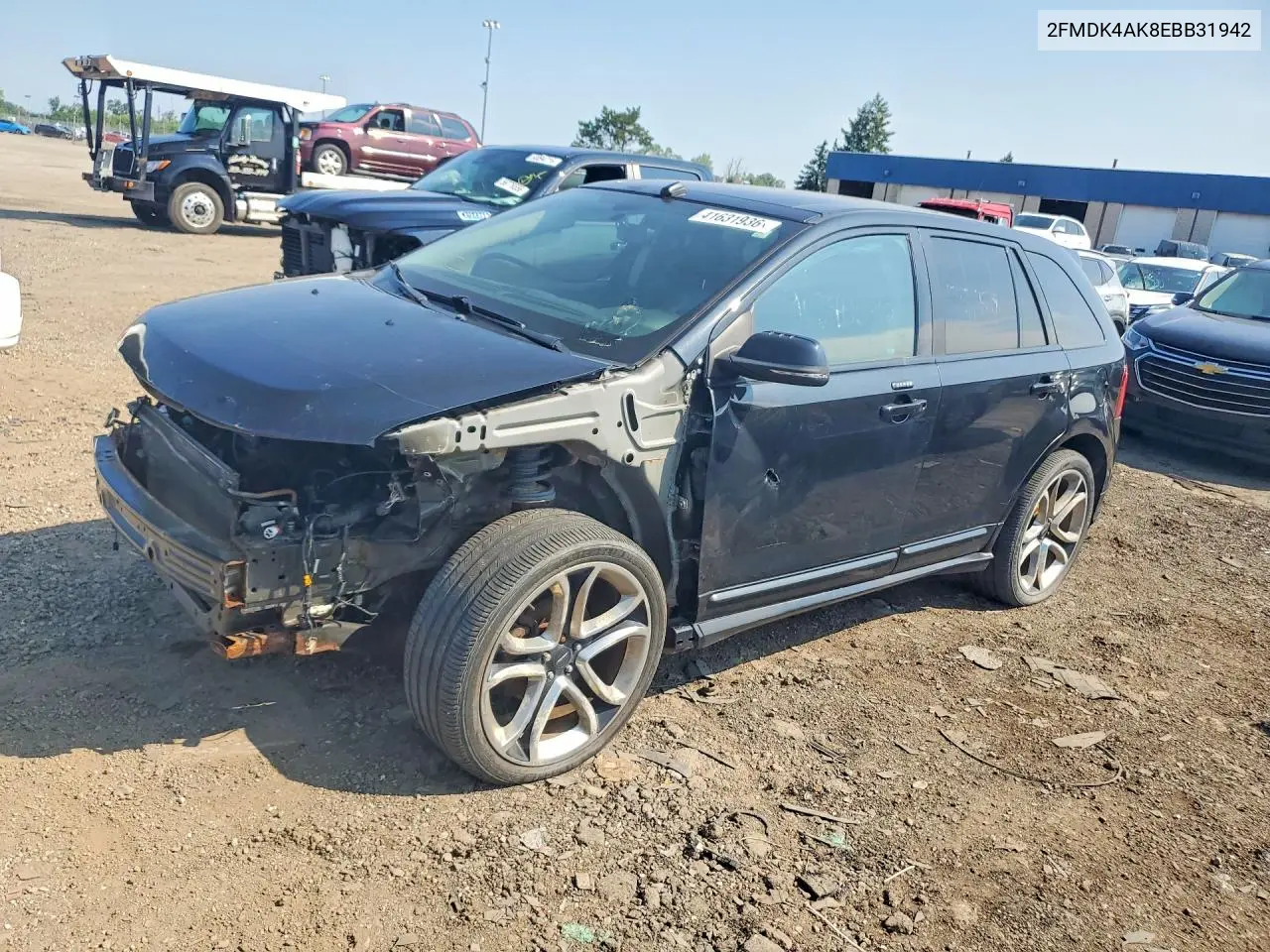 2FMDK4AK8EBB31942 2014 Ford Edge Sport