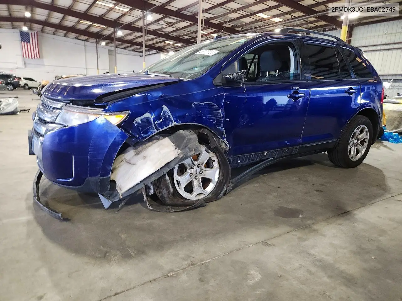 2014 Ford Edge Sel VIN: 2FMDK3JC1EBA02749 Lot: 58106286