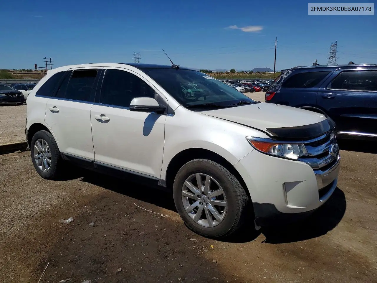 2014 Ford Edge Limited VIN: 2FMDK3KC0EBA07178 Lot: 58987136