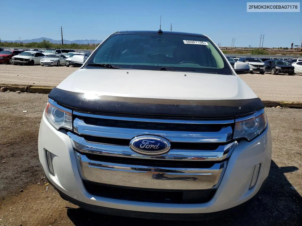 2014 Ford Edge Limited VIN: 2FMDK3KC0EBA07178 Lot: 58987136