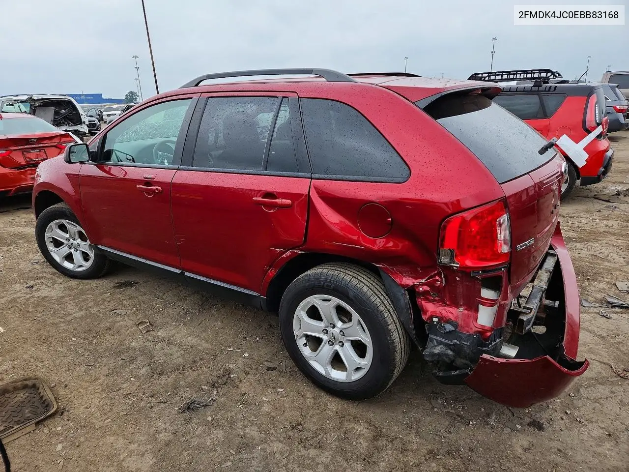2014 Ford Edge Sel VIN: 2FMDK4JC0EBB83168 Lot: 61784516