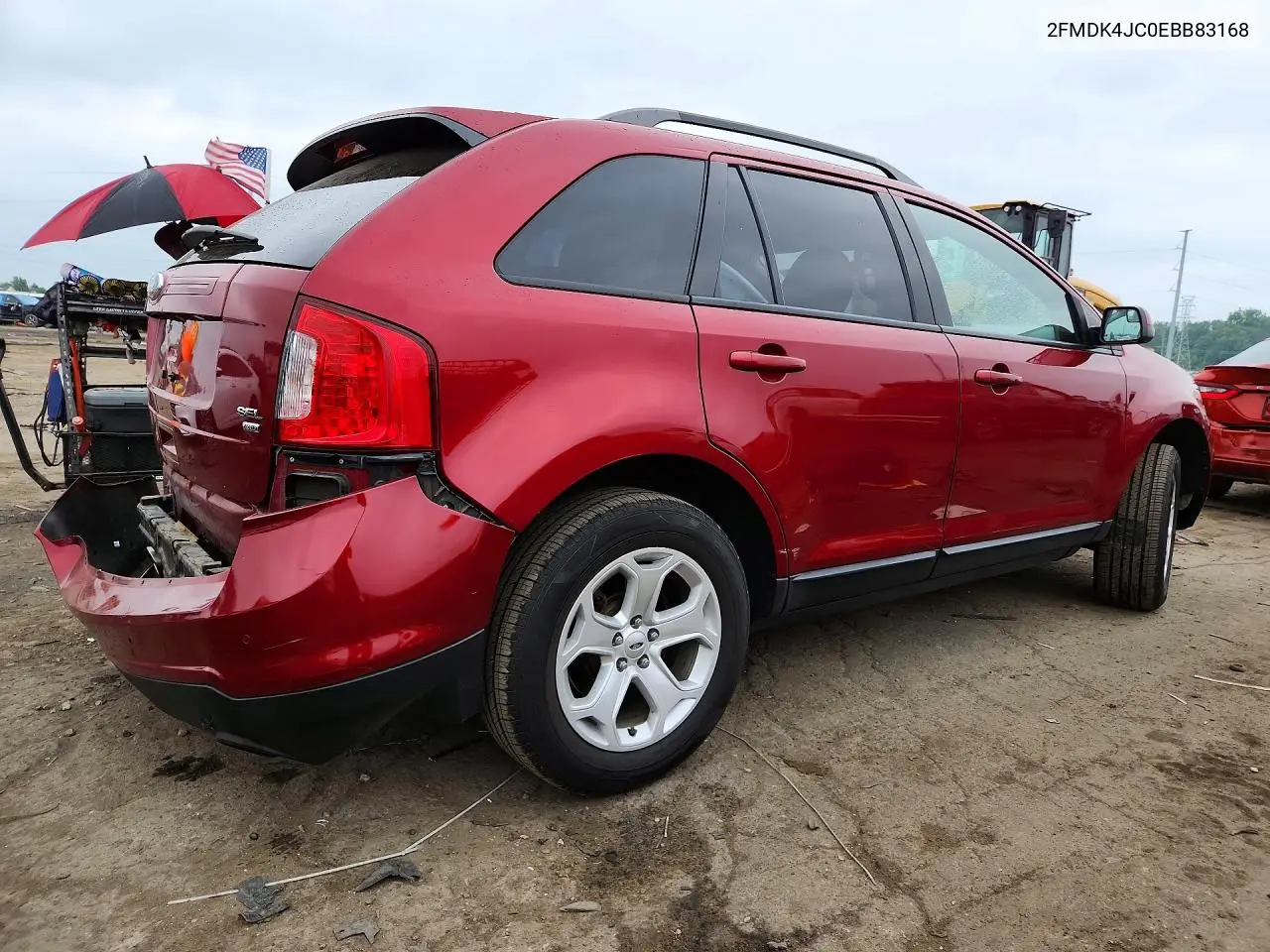 2014 Ford Edge Sel VIN: 2FMDK4JC0EBB83168 Lot: 61784516