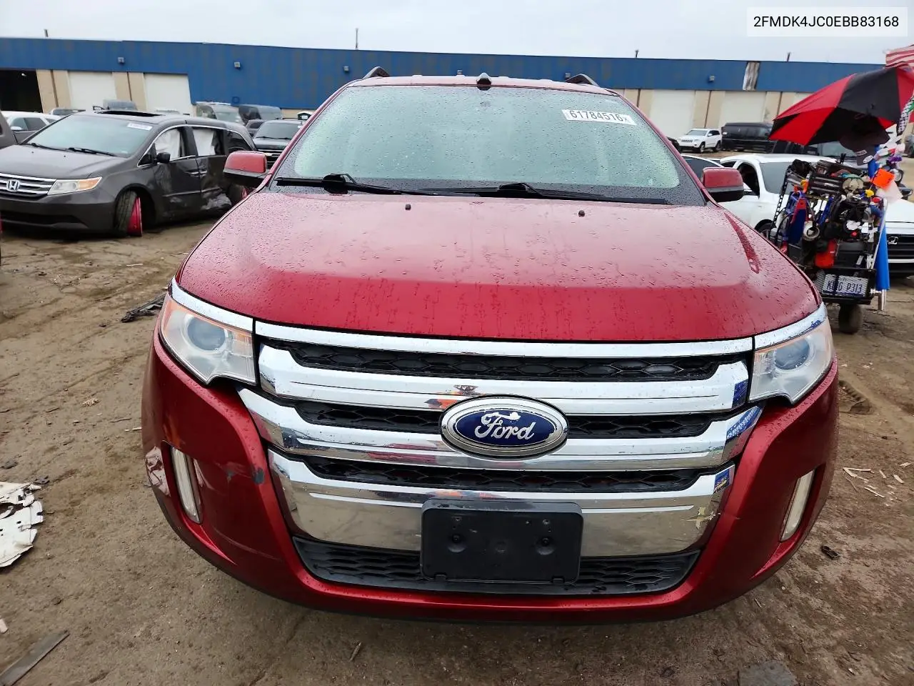 2014 Ford Edge Sel VIN: 2FMDK4JC0EBB83168 Lot: 61784516