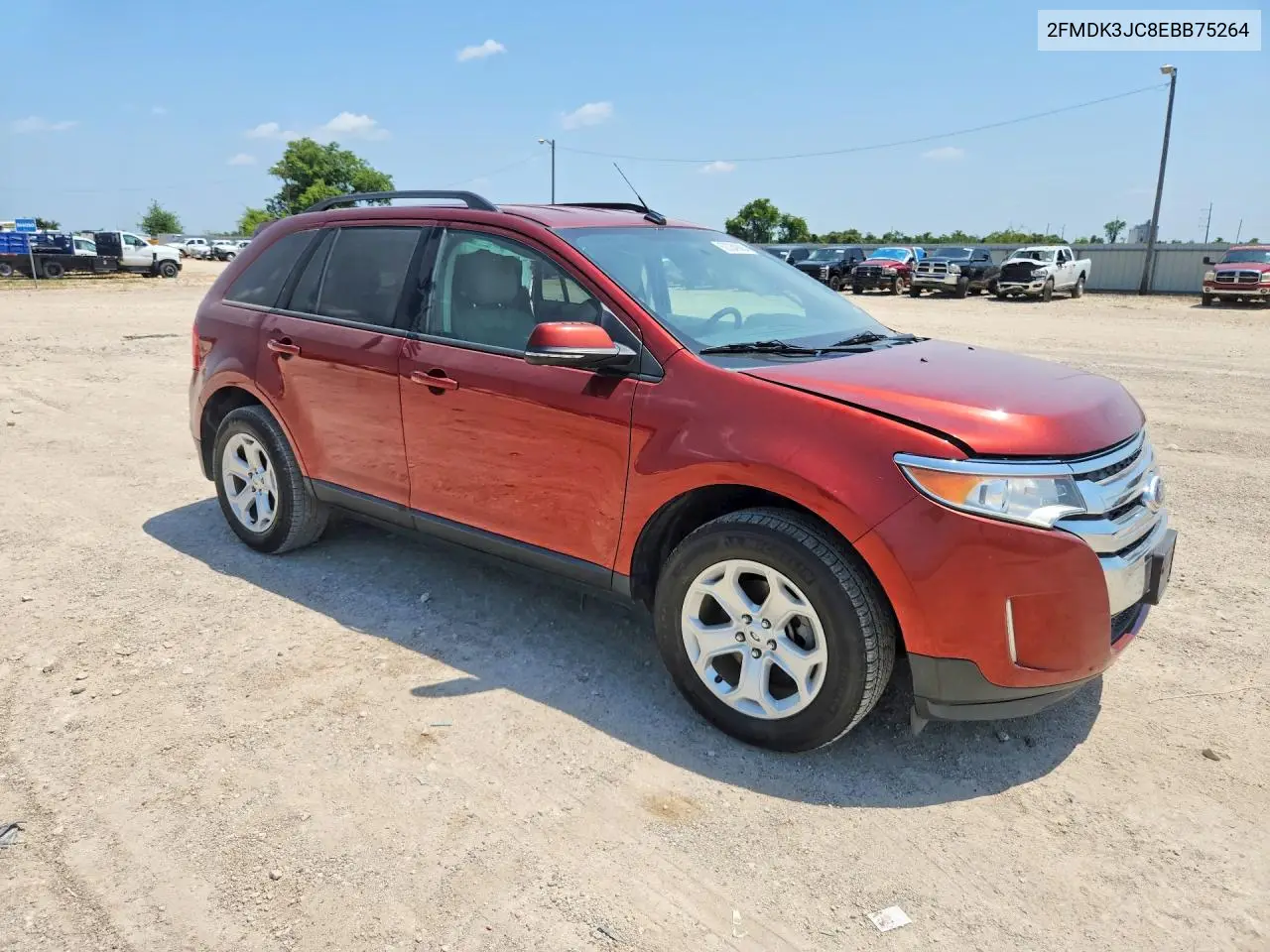 2014 Ford Edge Sel VIN: 2FMDK3JC8EBB75264 Lot: 62334686
