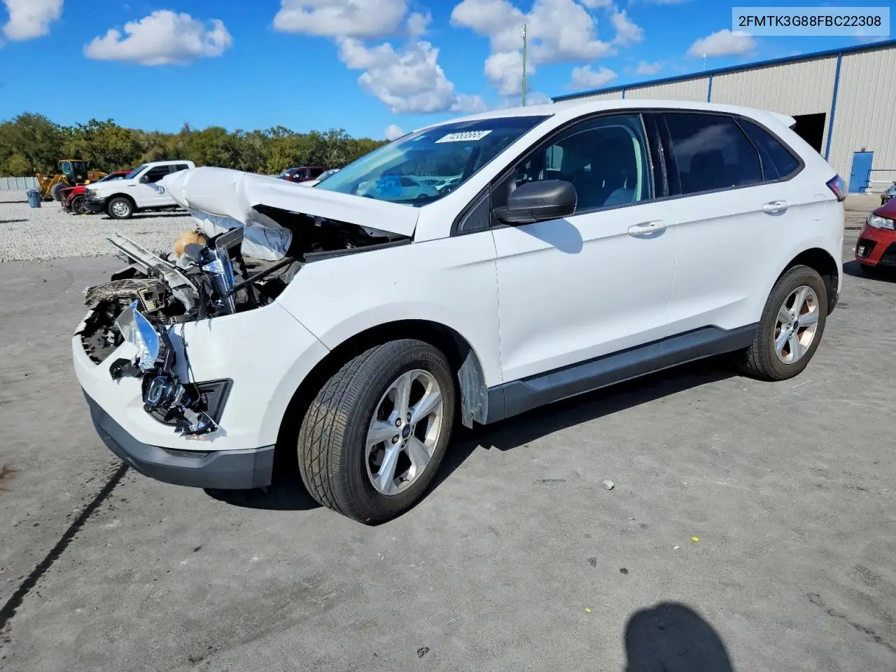 2015 Ford Edge Se VIN: 2FMTK3G88FBC22308 Lot: 48876026