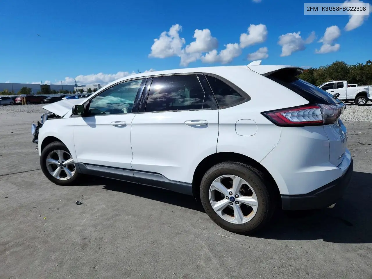 2015 Ford Edge Se VIN: 2FMTK3G88FBC22308 Lot: 48876026