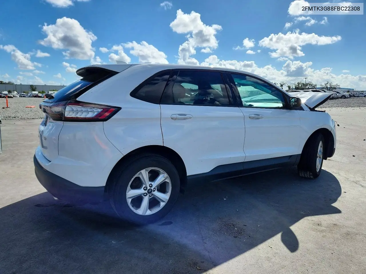 2015 Ford Edge Se VIN: 2FMTK3G88FBC22308 Lot: 48876026
