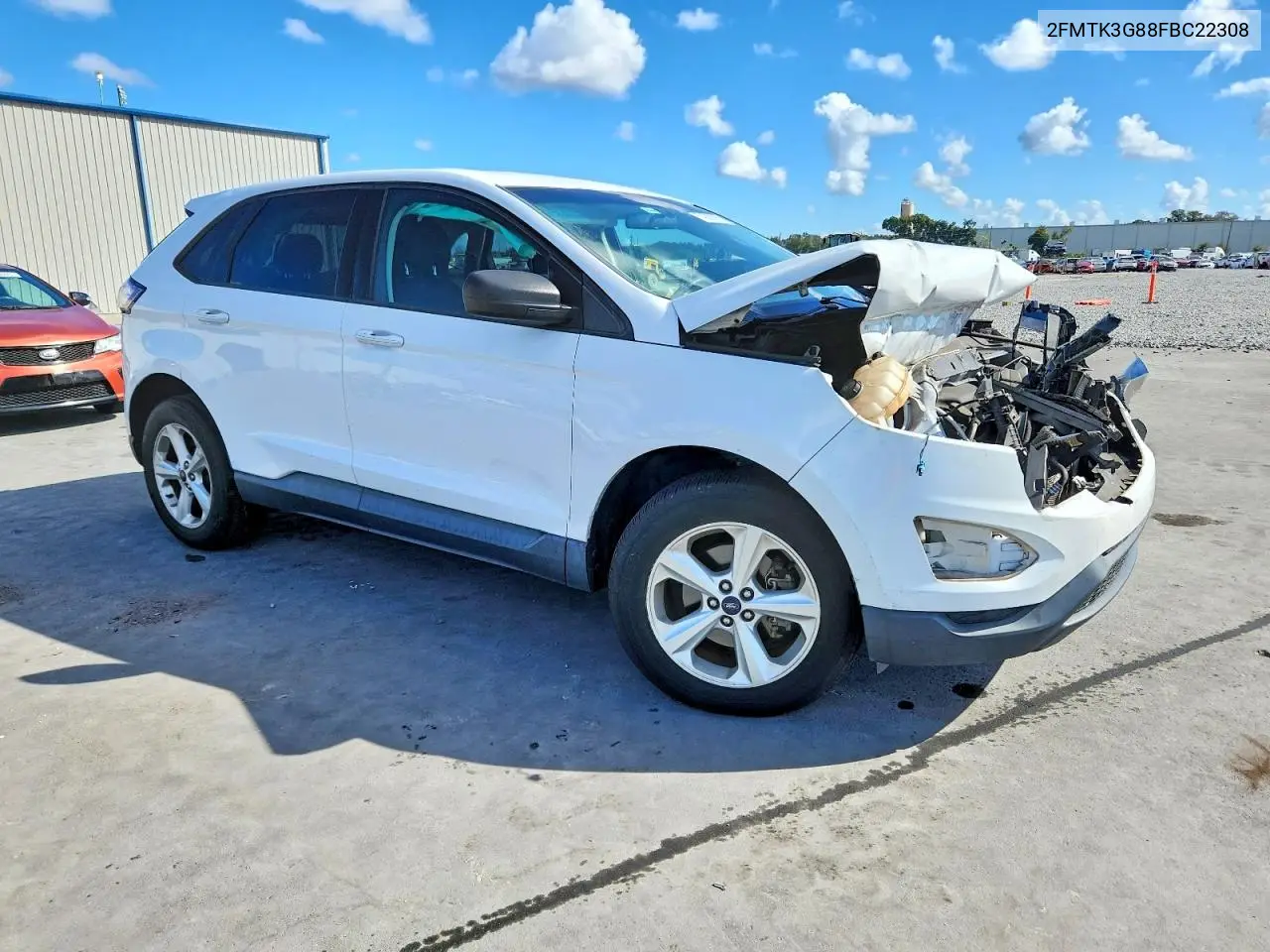 2015 Ford Edge Se VIN: 2FMTK3G88FBC22308 Lot: 48876026