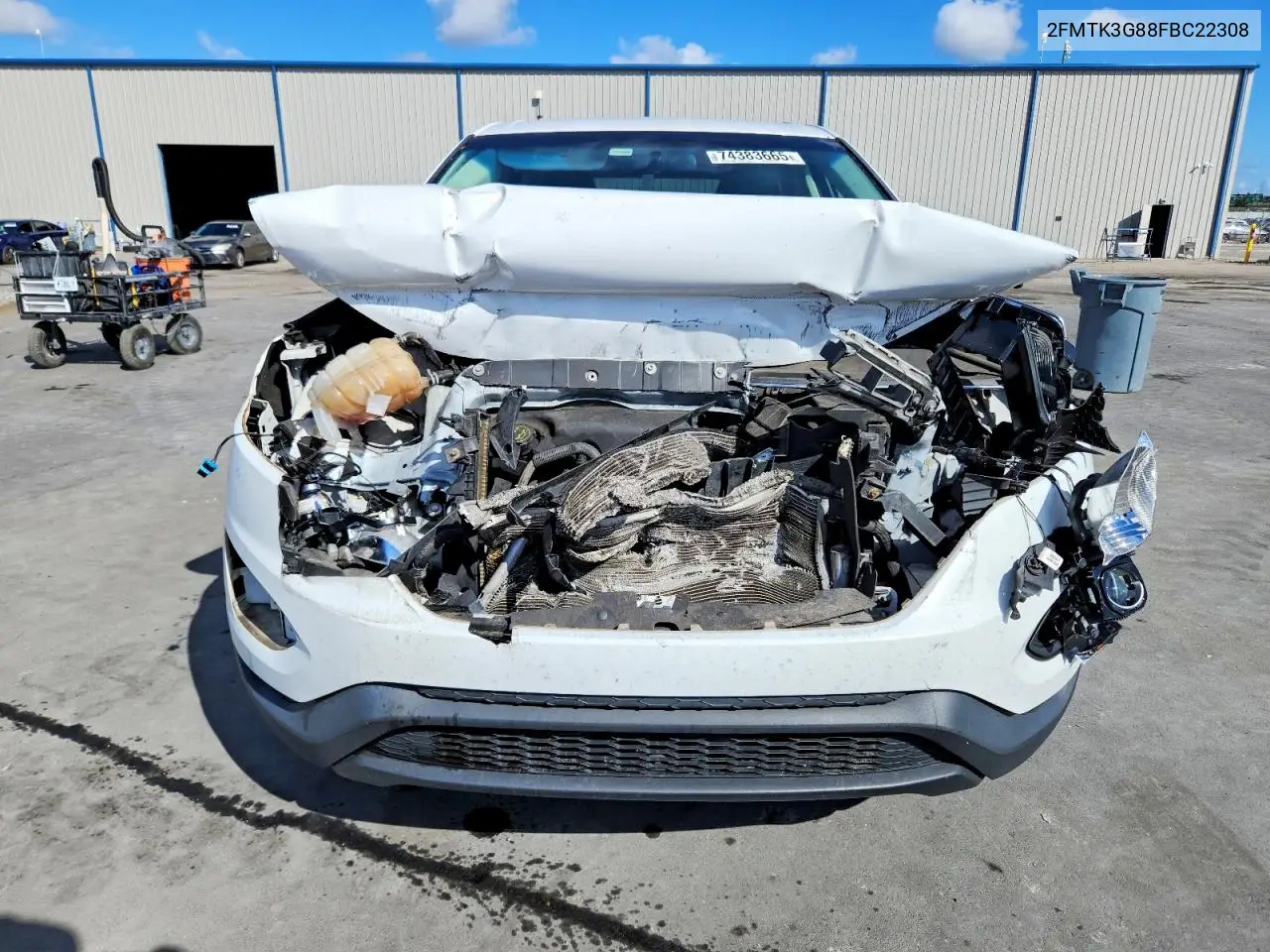 2015 Ford Edge Se VIN: 2FMTK3G88FBC22308 Lot: 48876026