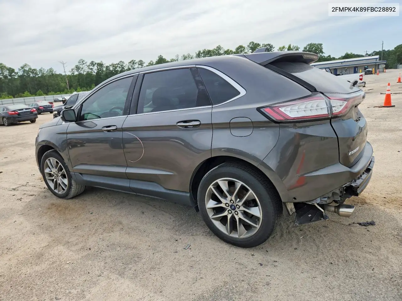 2015 Ford Edge Titanium VIN: 2FMPK4K89FBC28892 Lot: 61321886