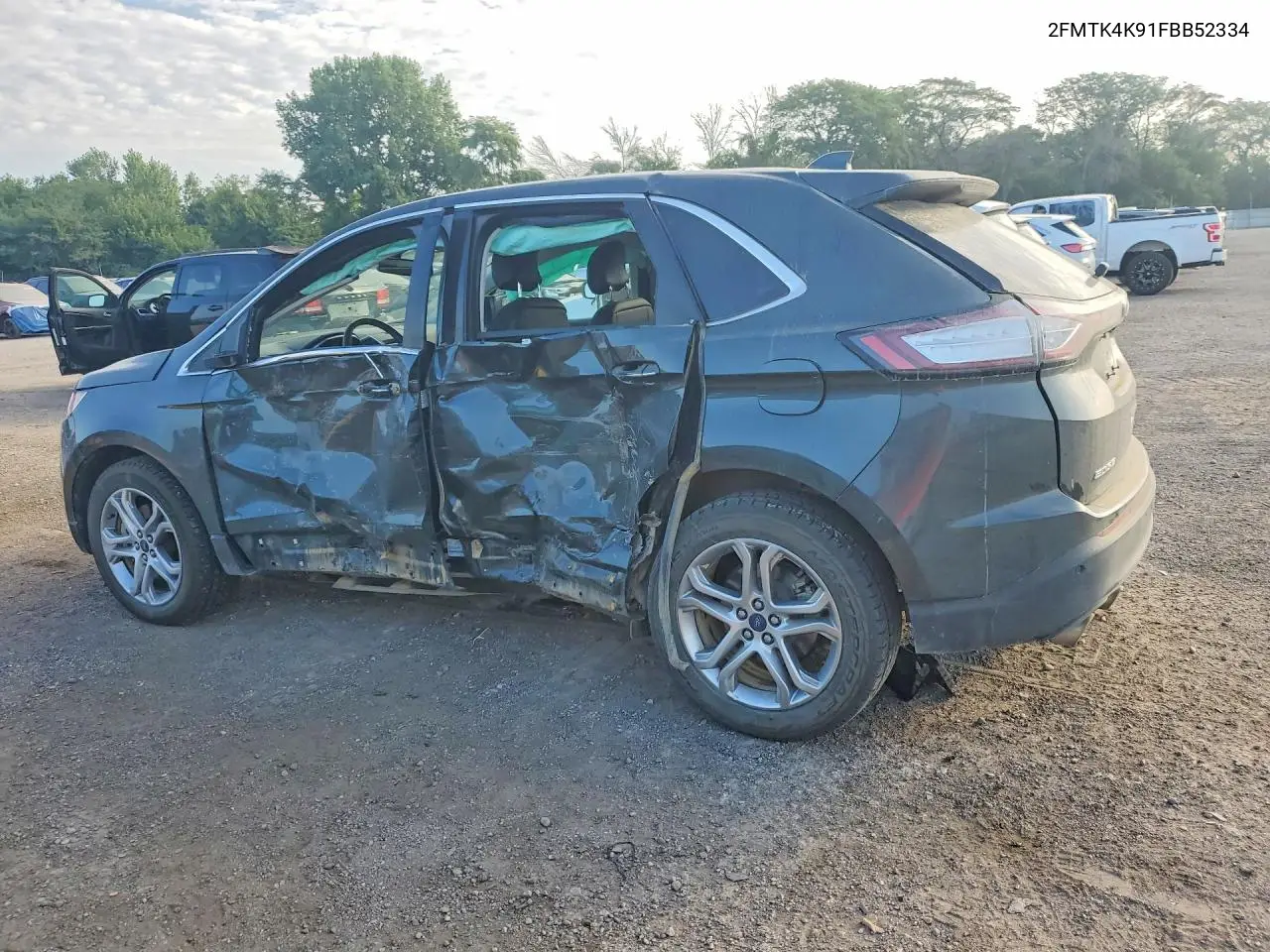 2015 Ford Edge Titanium VIN: 2FMTK4K91FBB52334 Lot: 61334886