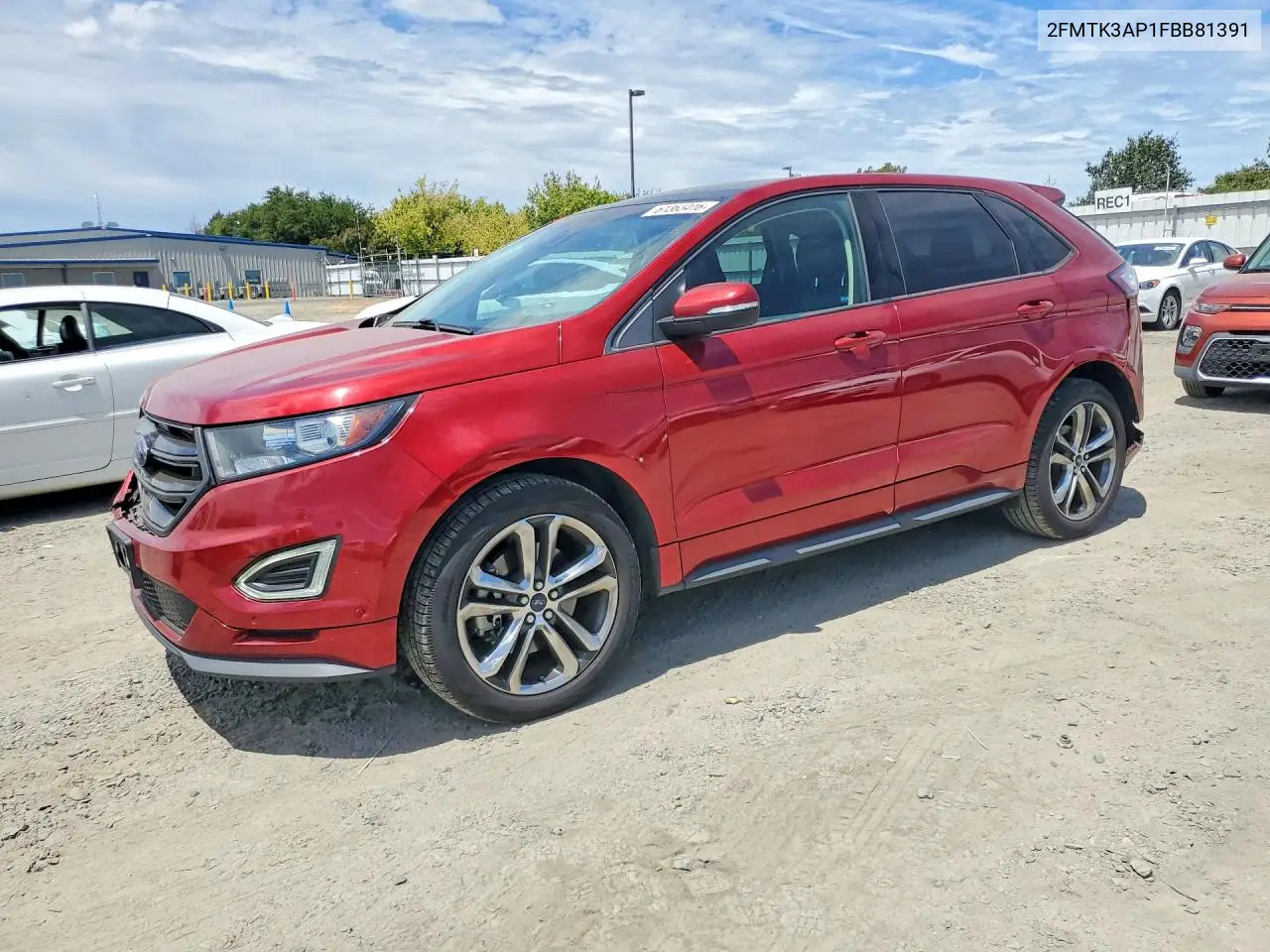 2015 Ford Edge Sport VIN: 2FMTK3AP1FBB81391 Lot: 61363416