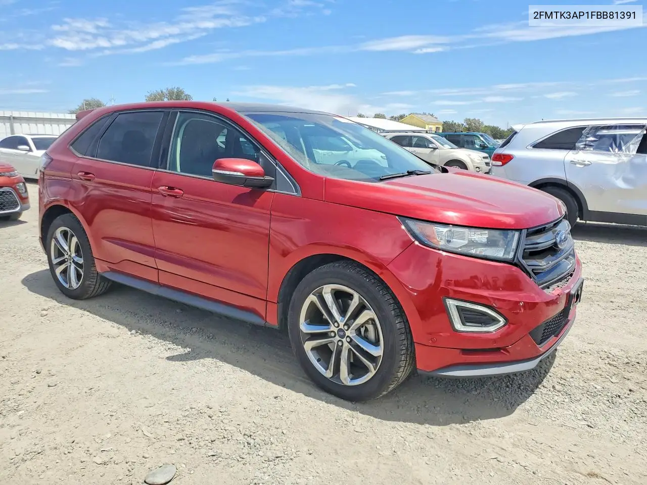 2015 Ford Edge Sport VIN: 2FMTK3AP1FBB81391 Lot: 61363416