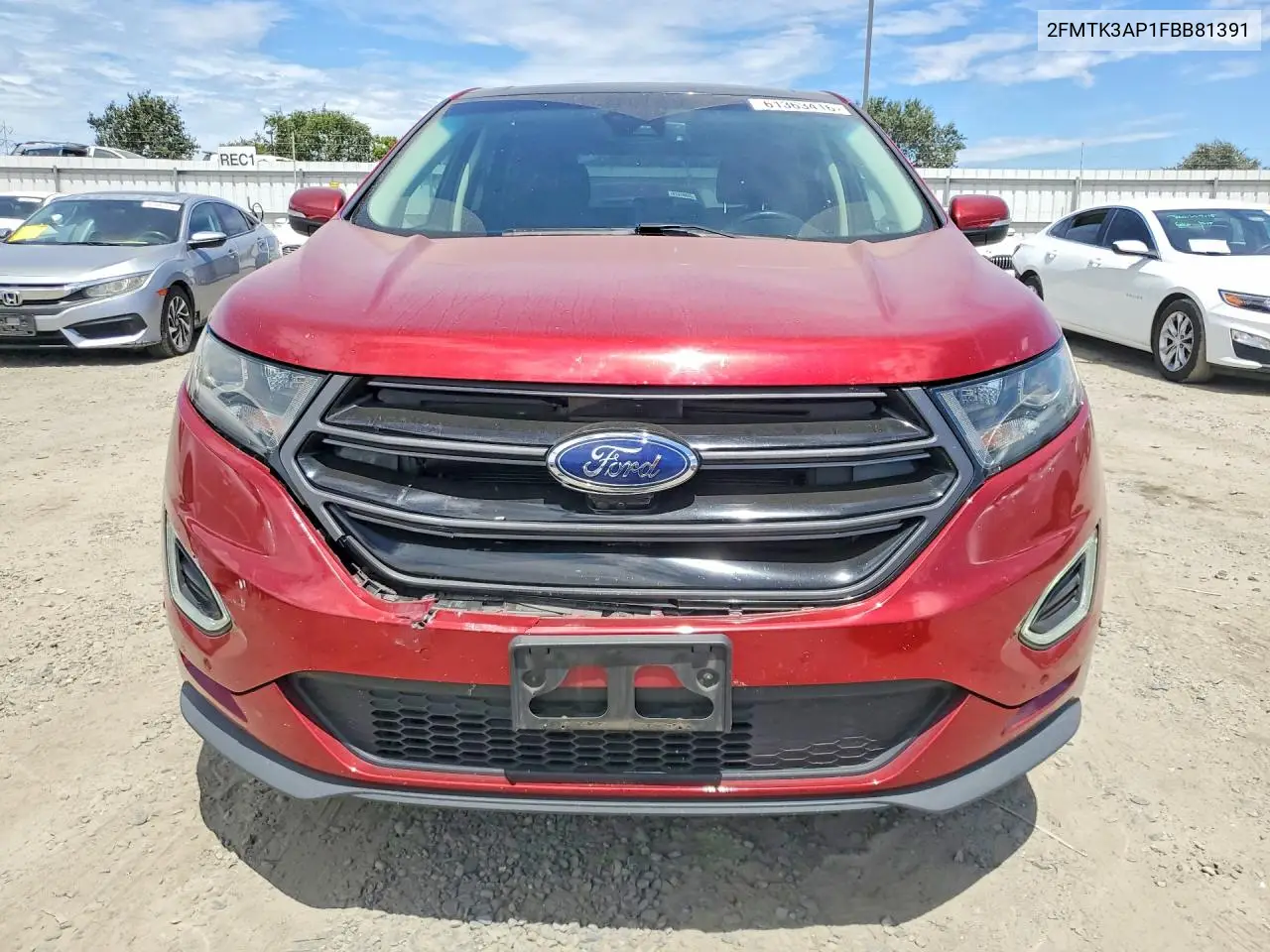 2015 Ford Edge Sport VIN: 2FMTK3AP1FBB81391 Lot: 61363416