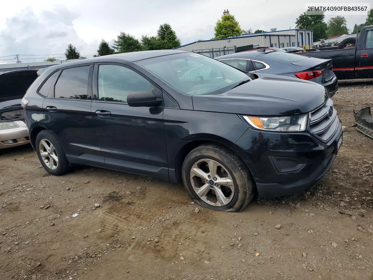 2015 Ford Edge Se VIN: 2FMTK4G90FBB43567 Lot: 61628686