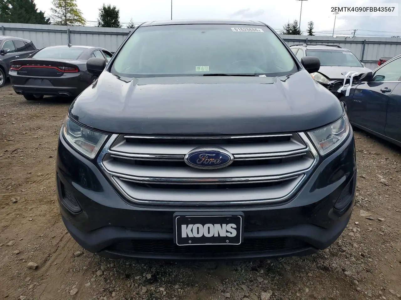 2015 Ford Edge Se VIN: 2FMTK4G90FBB43567 Lot: 61628686