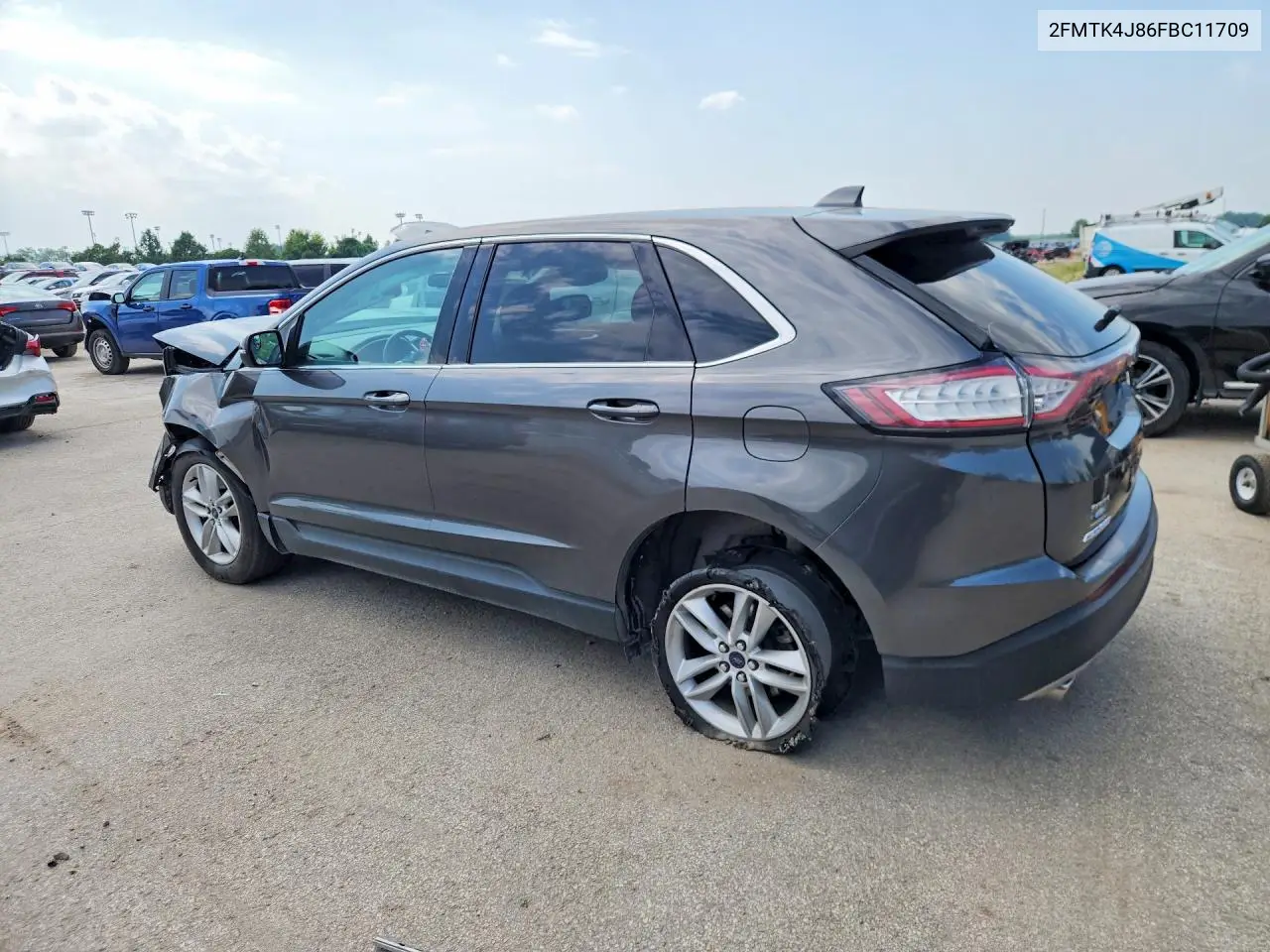 2015 Ford Edge Sel VIN: 2FMTK4J86FBC11709 Lot: 61723166