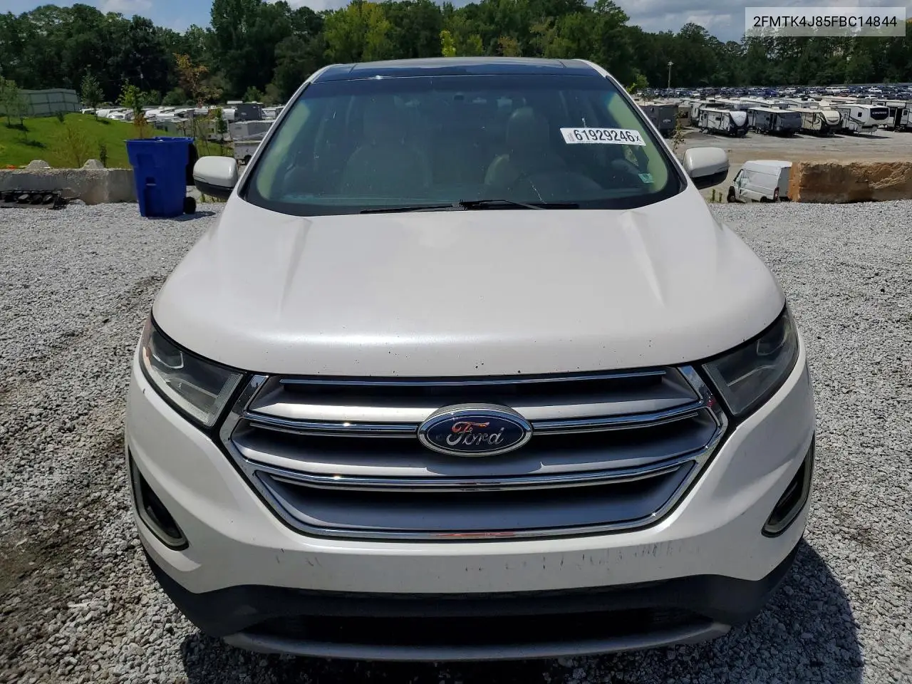 2015 Ford Edge Sel VIN: 2FMTK4J85FBC14844 Lot: 61929246