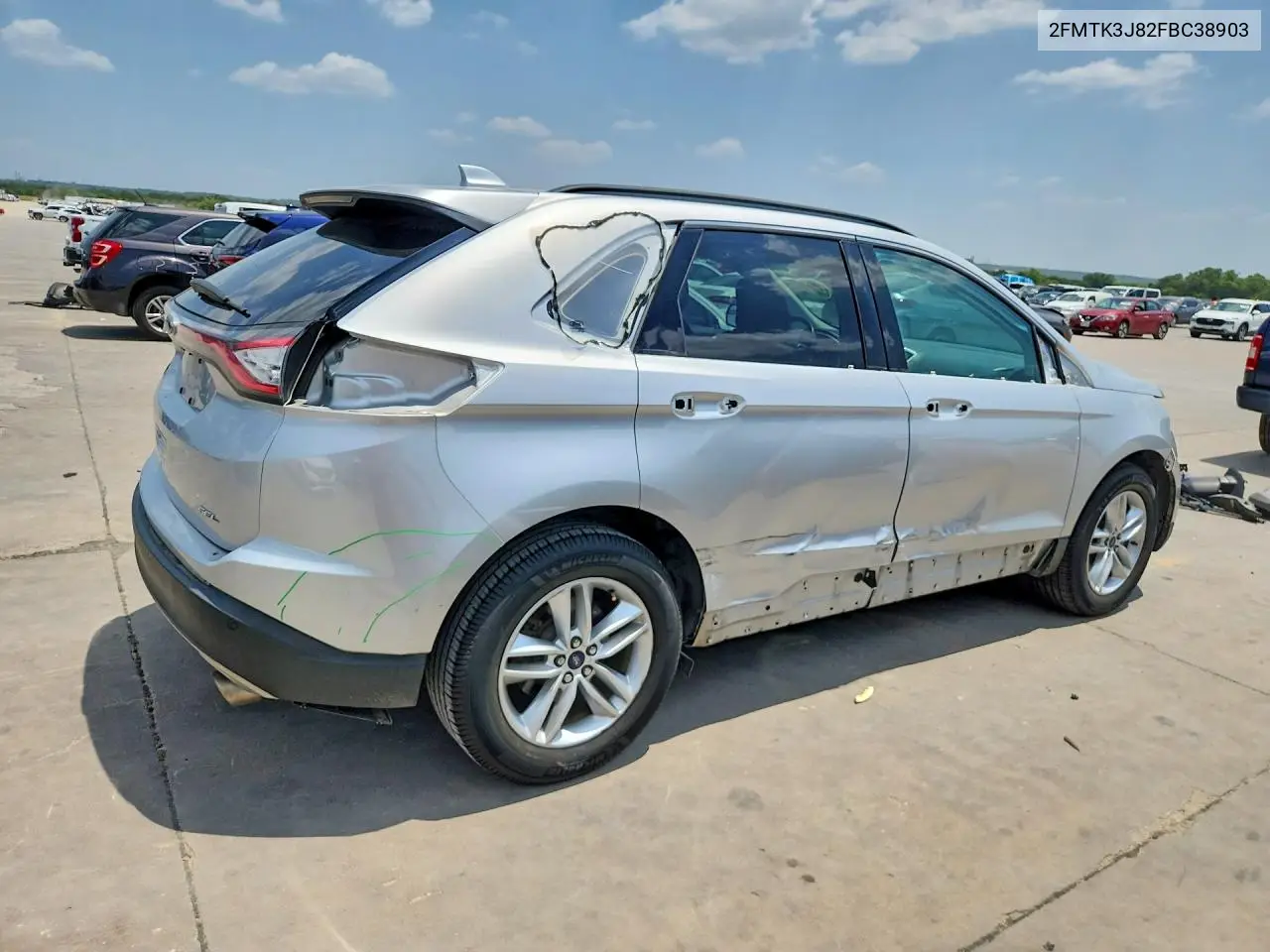 2015 Ford Edge Sel VIN: 2FMTK3J82FBC38903 Lot: 61945046