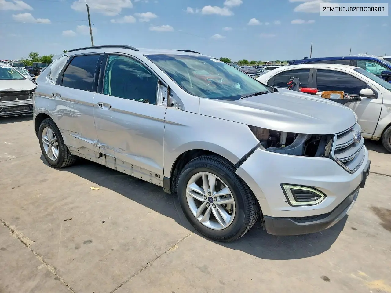2015 Ford Edge Sel VIN: 2FMTK3J82FBC38903 Lot: 61945046