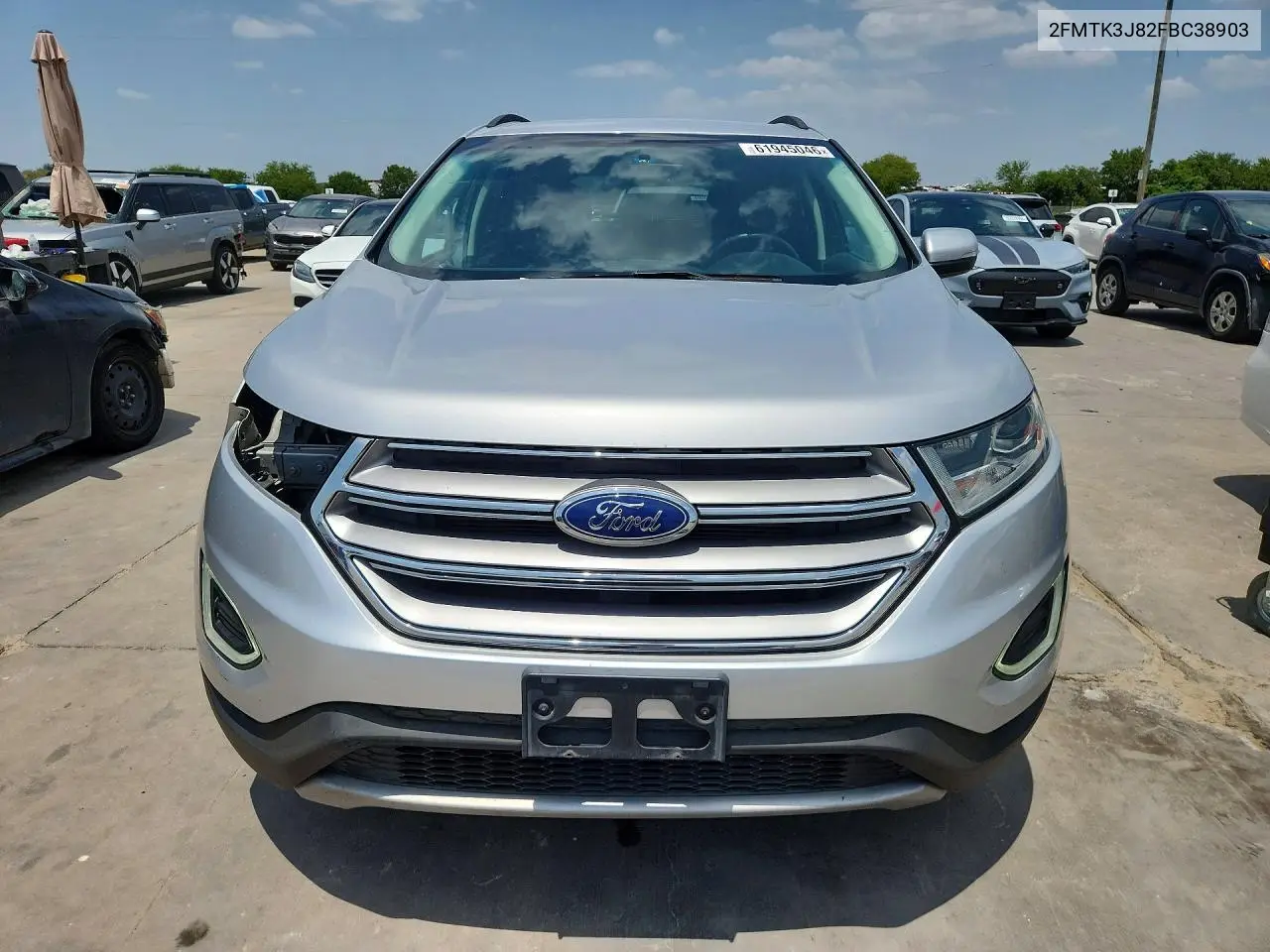 2015 Ford Edge Sel VIN: 2FMTK3J82FBC38903 Lot: 61945046