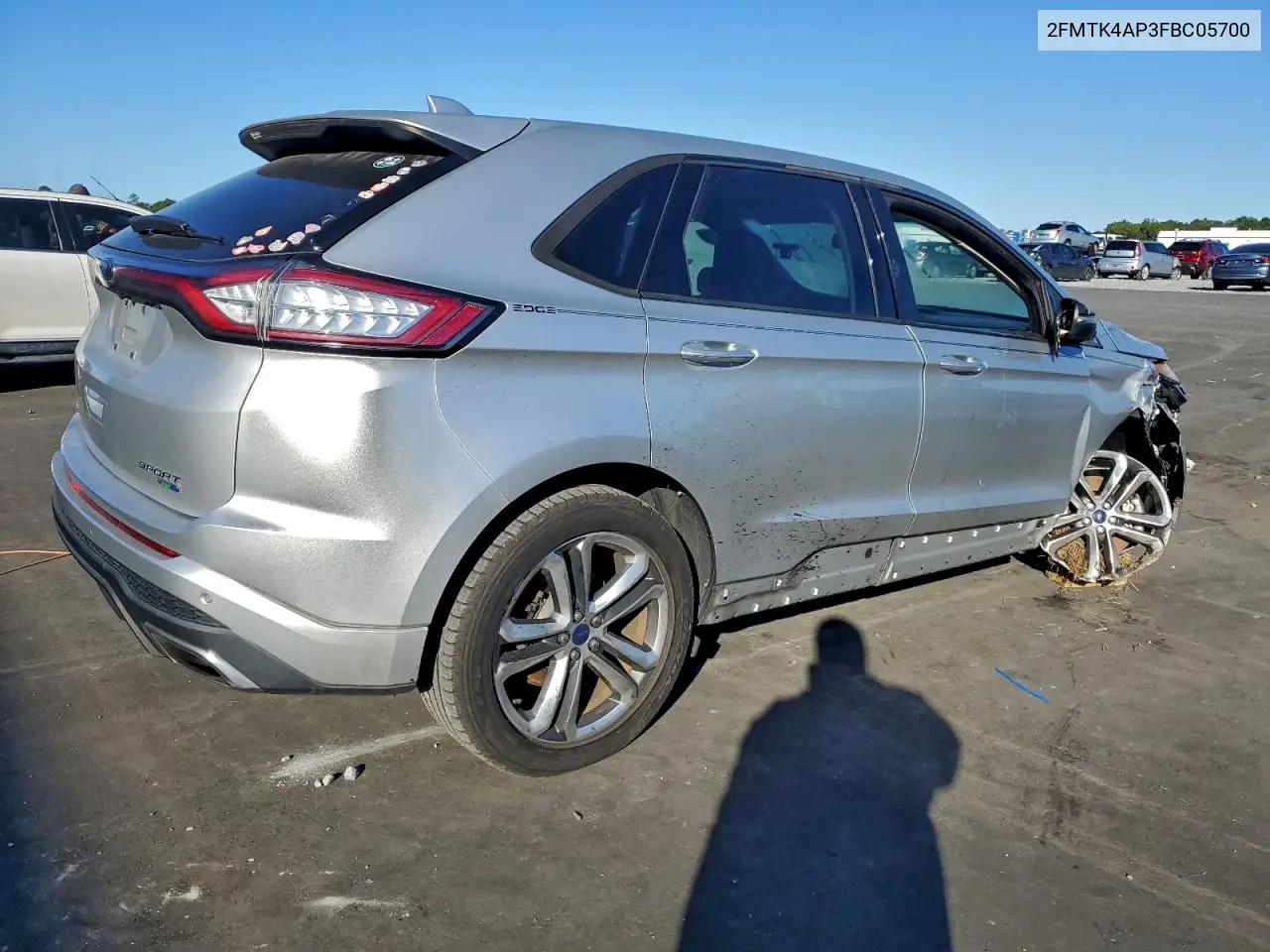 2FMTK4AP3FBC05700 2015 Ford Edge Sport