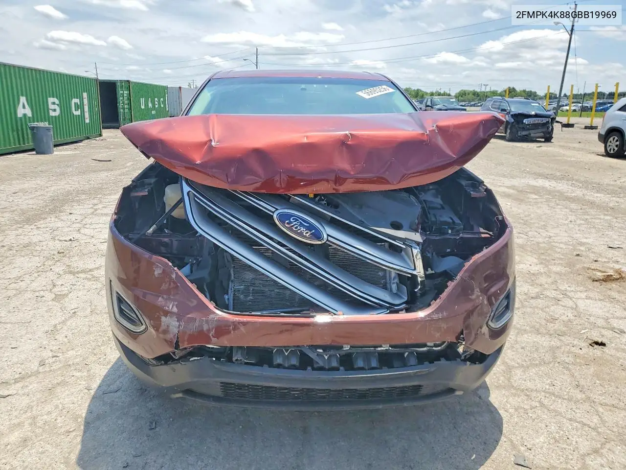 2016 Ford Edge Titanium VIN: 2FMPK4K88GBB19969 Lot: 56695256