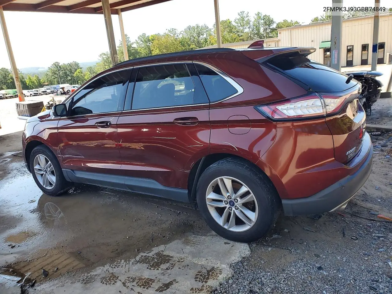2016 Ford Edge Sel VIN: 2FMPK3J93GBB74849 Lot: 57222826