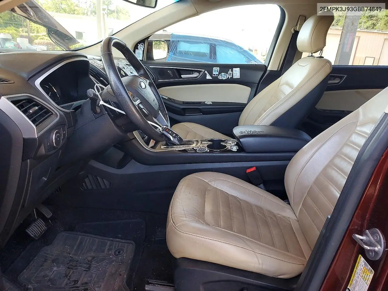 2016 Ford Edge Sel VIN: 2FMPK3J93GBB74849 Lot: 57222826