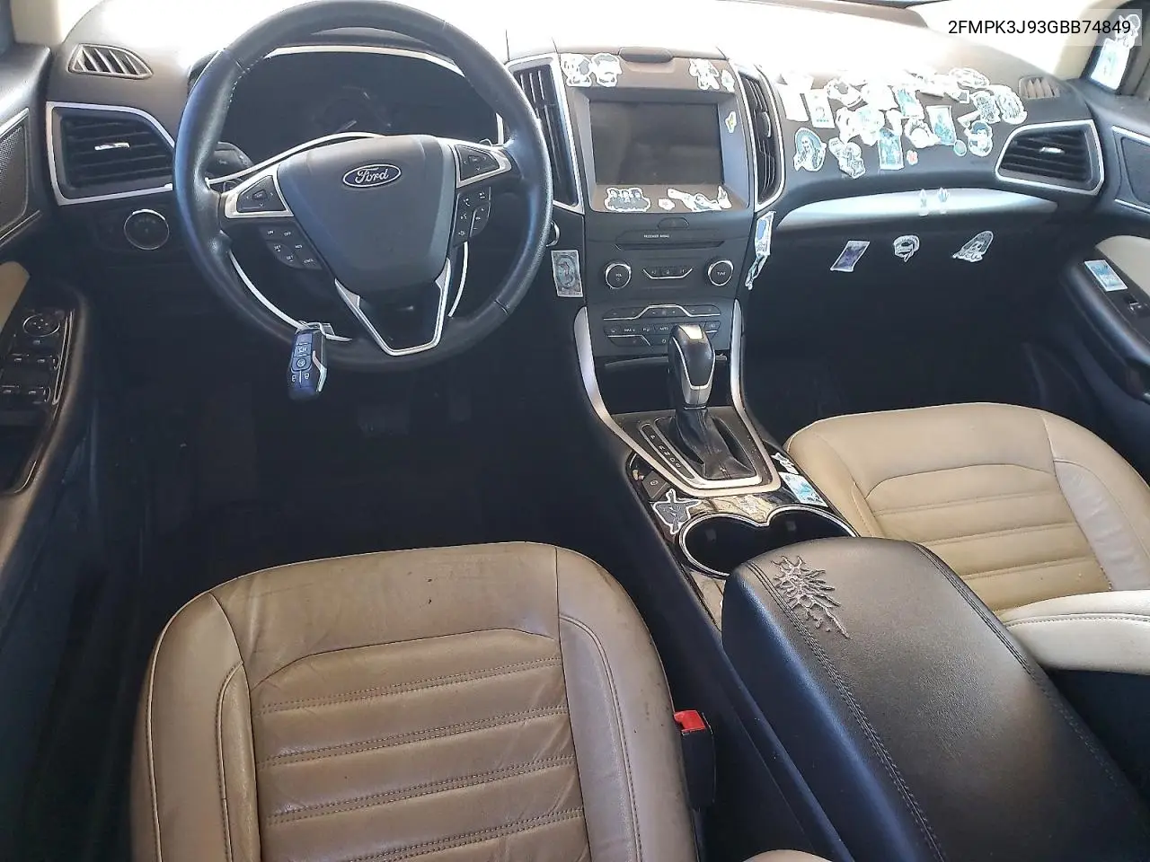2016 Ford Edge Sel VIN: 2FMPK3J93GBB74849 Lot: 57222826