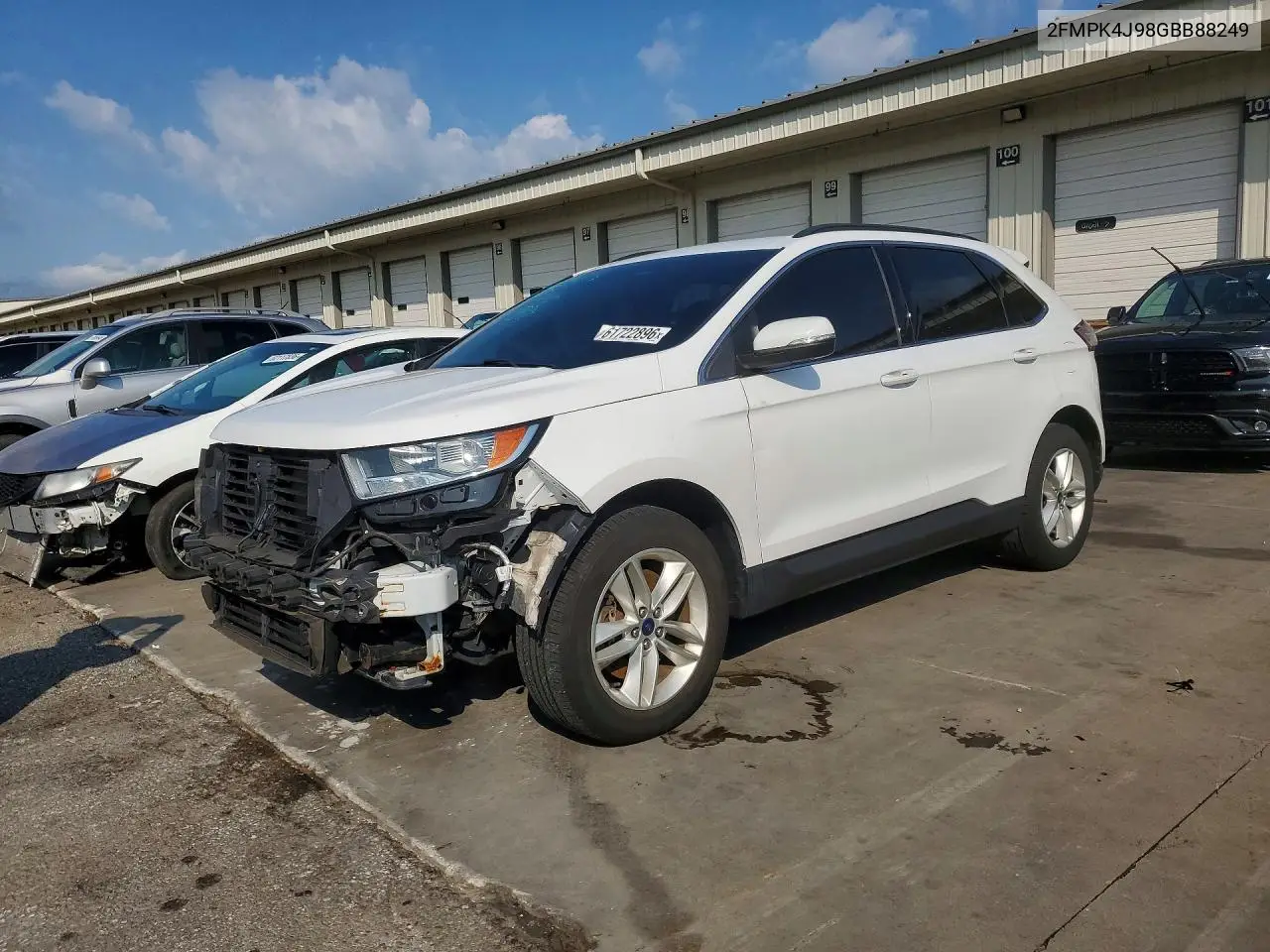 2016 Ford Edge Sel VIN: 2FMPK4J98GBB88249 Lot: 61722896