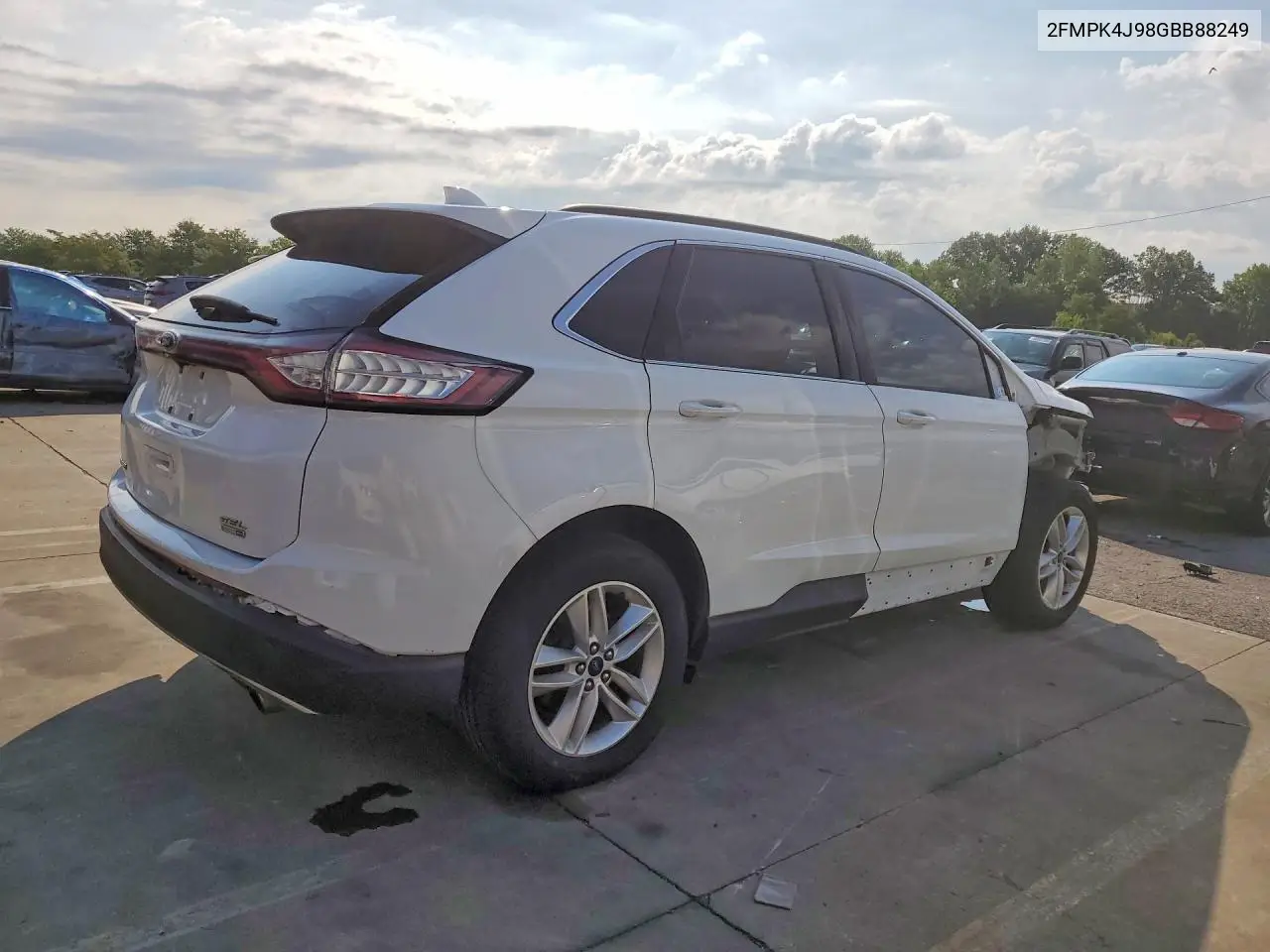 2016 Ford Edge Sel VIN: 2FMPK4J98GBB88249 Lot: 61722896