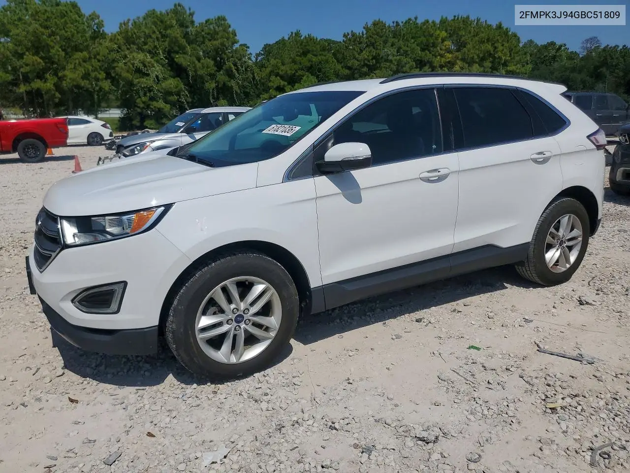 2016 Ford Edge Sel VIN: 2FMPK3J94GBC51809 Lot: 61821036