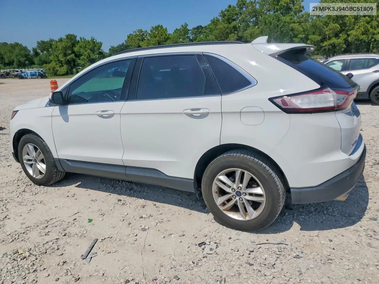 2016 Ford Edge Sel VIN: 2FMPK3J94GBC51809 Lot: 61821036