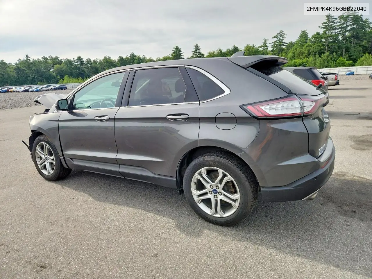2016 Ford Edge Titanium VIN: 2FMPK4K96GBB22040 Lot: 61866286