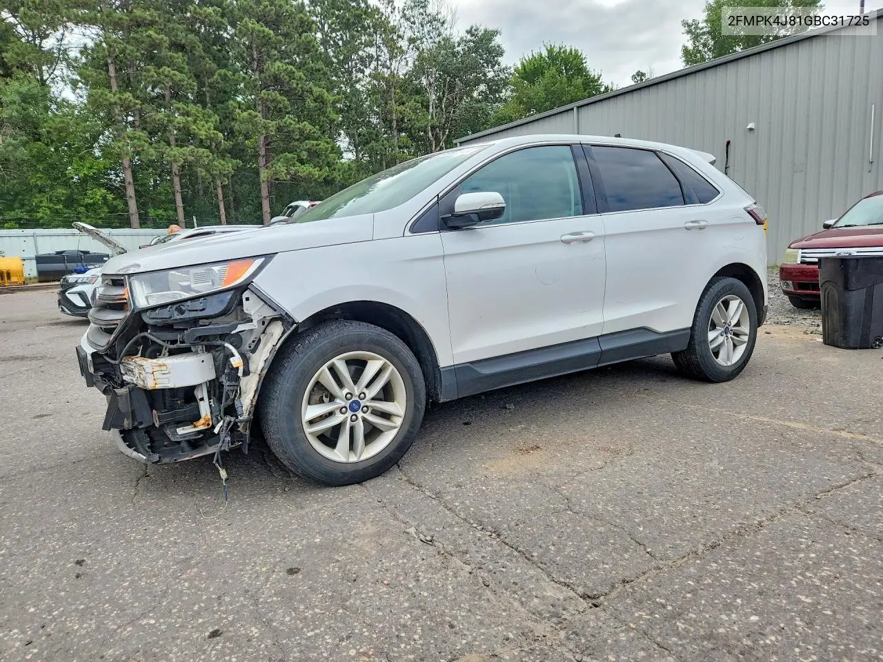 2016 Ford Edge Sel VIN: 2FMPK4J81GBC31725 Lot: 61898246