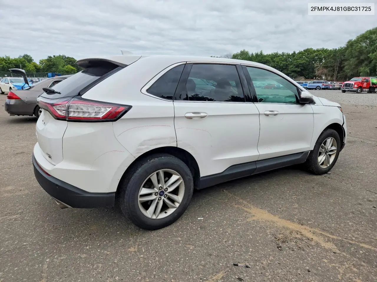 2016 Ford Edge Sel VIN: 2FMPK4J81GBC31725 Lot: 61898246