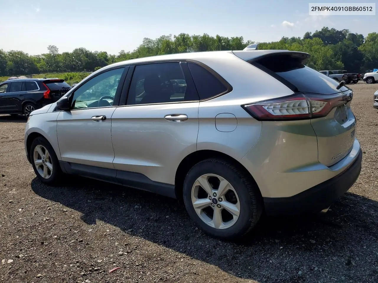 2016 Ford Edge Se VIN: 2FMPK4G91GBB60512 Lot: 61972086