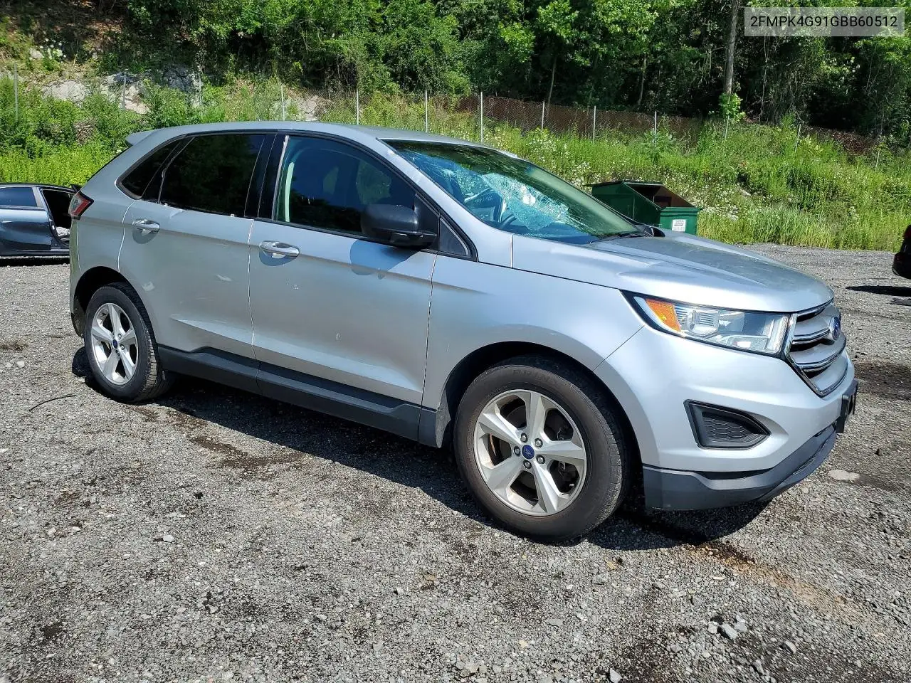 2016 Ford Edge Se VIN: 2FMPK4G91GBB60512 Lot: 61972086
